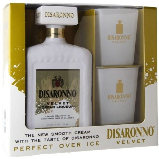 Disaronno Amaretto Velvet with 2 Glasses  750ML