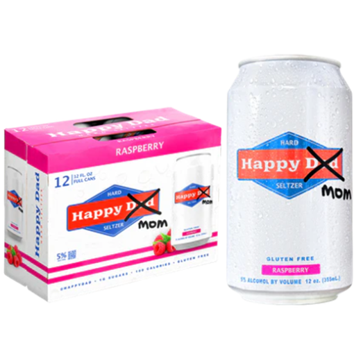 Happy Dad Hard Seltzer Happy Mom Raspberry 12 Oz