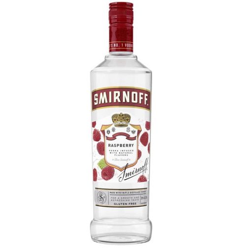 Smirnoff Vodka Raspberry Flavored 60 Proof 750ml