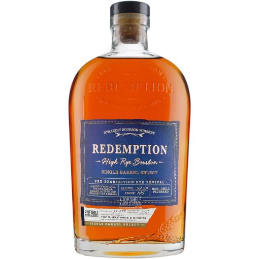 Redemption Straight Bourbon High Rye Single Barrel Select 105 750ml