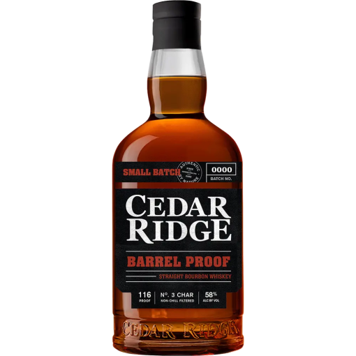 Cedar Ridge Barrel Proof Straight Bourbon Whiskey 750ml