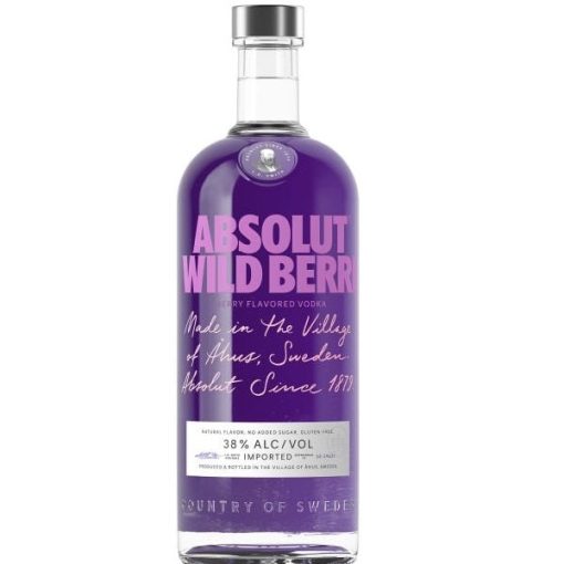 Absolut Berry Flavored Vodka Wild Berri 750ml