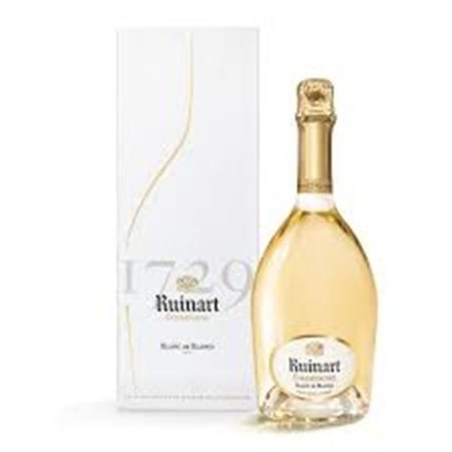 ruinart champagne brut blanc de blancs w/ second skin gift box