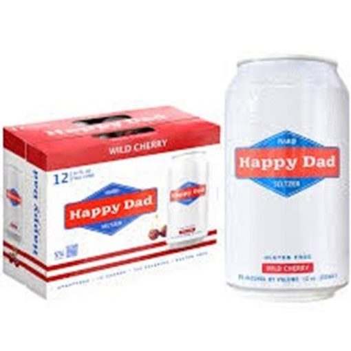 Happy Dad Hard Seltzer Wild Cherry 12 Oz