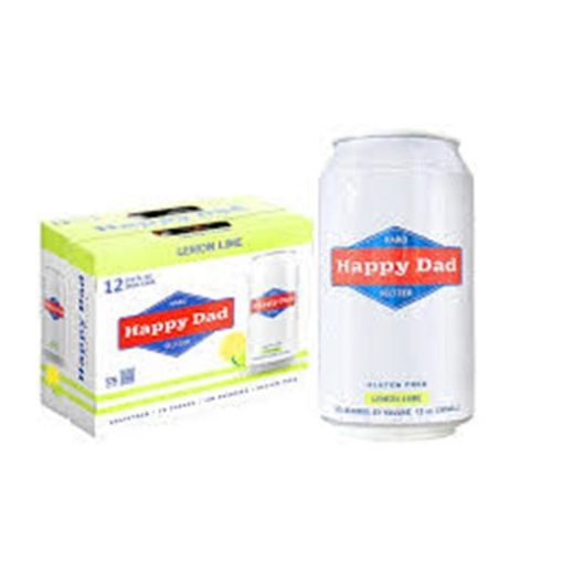 Happy Dad Hard Seltzer Lemon Lime 12 Oz