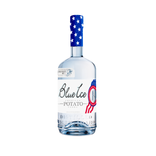 Blue Ice Vodka Potato Red White & Blue 750ML