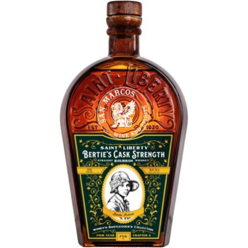 Saint Liberty Straight Bourbon Berties Cask Strength Womens Bootleggers Collection 4 Yr 115 750ml