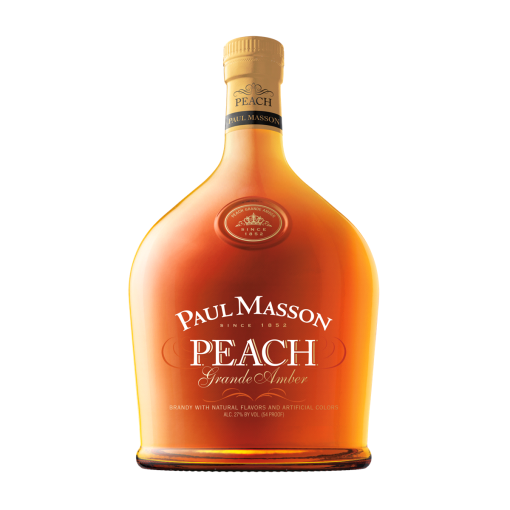 Paul Masson Peach Flavored Brandy Grande Amber 54 1.75 L